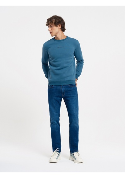Regular Fit Erkek Sweatshirt Mavi