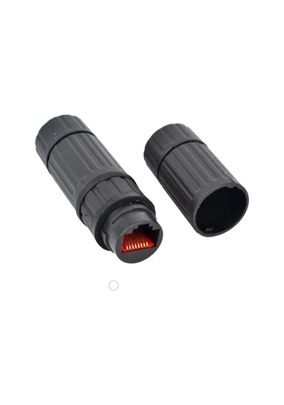 Ip68 Rj45 8P/8C Ara Konnektör Endüstriyel Su Geçirmez Dış Ortam