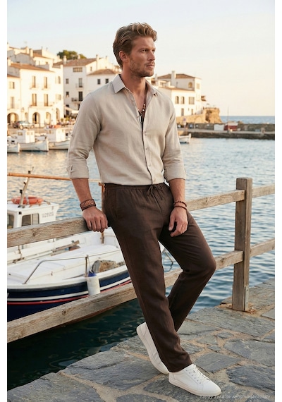 Buratti Erkek Pantolon 6689255 Kahve Kahve