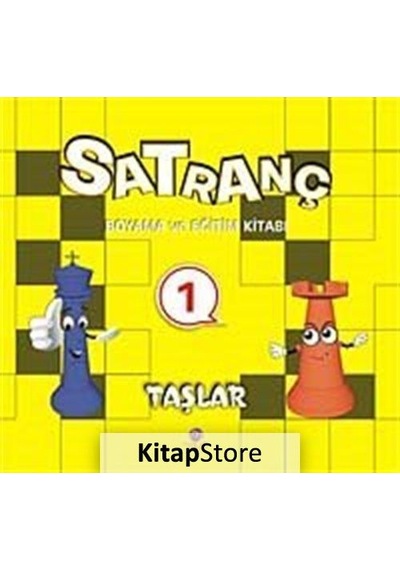 Satranç Boyama ve Eğitim Kitabı -1 / Taşlar