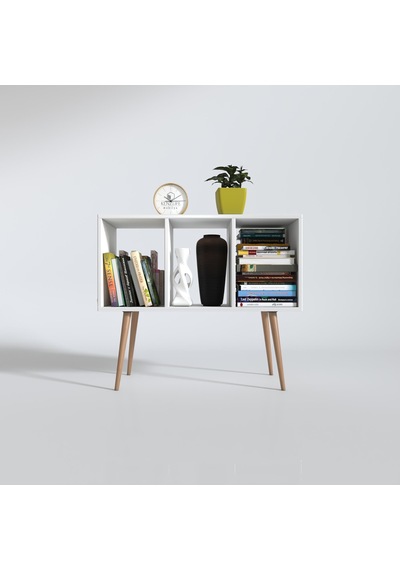 Kenzlife Komodin Adberilgen Byz 74 90 39 Ahşap Ayaklı Komidin Kitaplık Cordoba