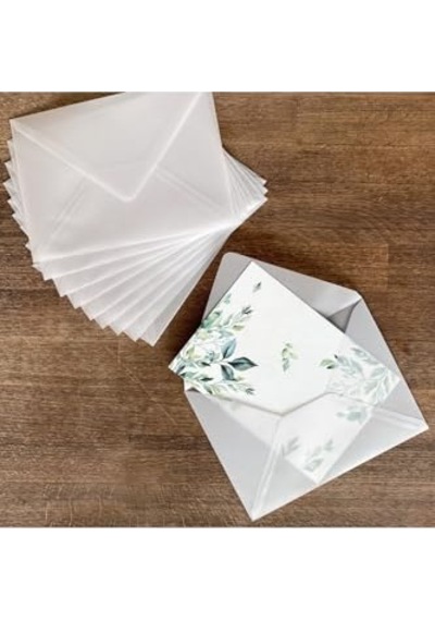 Beyaz Transparan Zarf, 13x18 Cm 10 Adet
