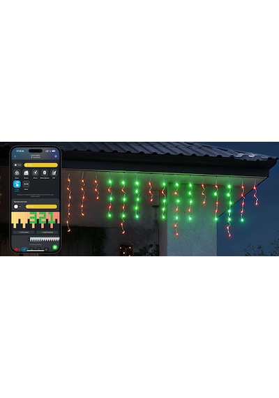 Govee Icicle Sarkıt Işıkları Yeni Yıl Kutlama Eğlence Aydınlatması Matter Alexa Google Asst. Destekli 10 M