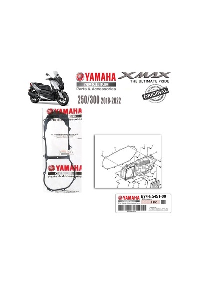 Yamaha Xmax 250/300 2018-2024 Karter Kapak Krank Contası