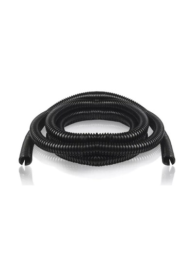 29mm Kablo Tesisat Gizleme Düzenleme Spiral Yarıklı Hortum Siyah Renk 5 Metre