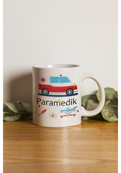 Porselen - Iqra - Paramedik Özel Tasarımlı Kupa Bardak. . Beyaz