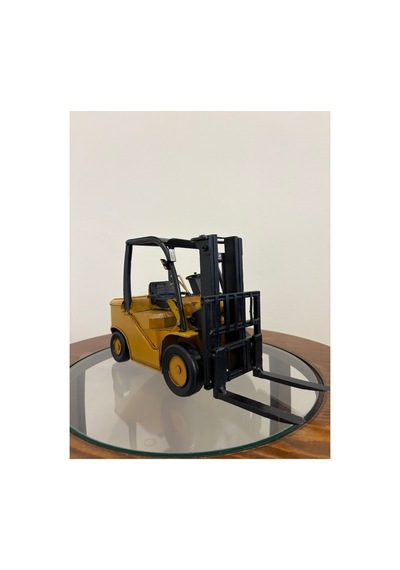 El Yapımı Mini Forklift Maketi Dekoratif Masaüstü Objesi Ev Ve Ofis Dekorasyon