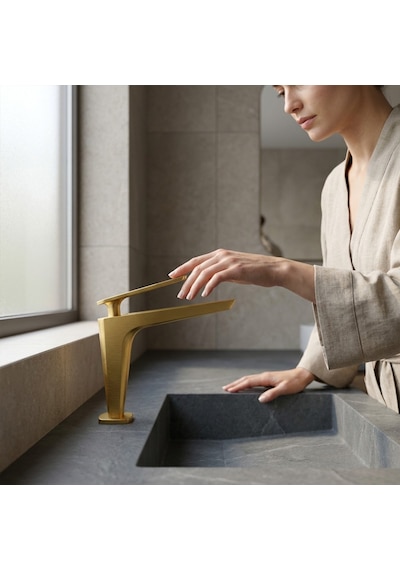 Fg-4112 Mat Altın Lavabo Bataryası