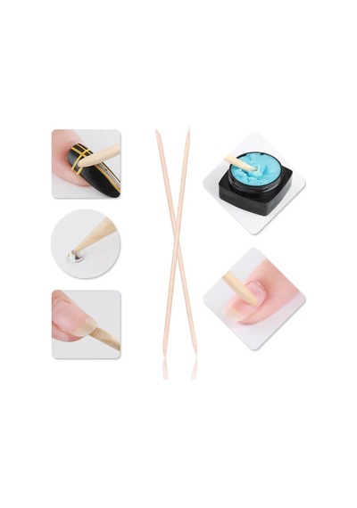Koodmax Tırnak Eti İtici ve Nail Art Tırnak Süsleme Manikür Çubuğu
