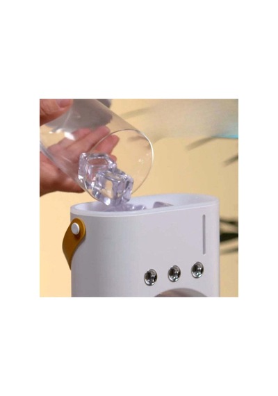 Yeni 3 Delik Çift Kafa Sprey Dönebilir Fan Nemlendirme Soğutma Usb Powered Mini Masaüstü Hava Soğutucu Beyaz - 869380807