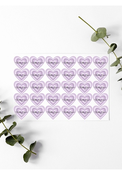 Desenli Thank You Teşekkür Stickers Paketleme Çıkartma Pytkstk94