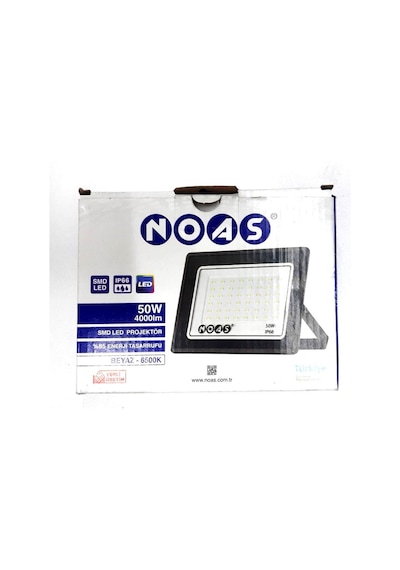Noas 50 Watt Led Projektör Beyaz Dış Mekan Süper İnce