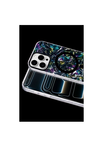 Onegif Apple İphone 16 Pro Max Mila Dalgalı Magsafe Kapak - Lacivert