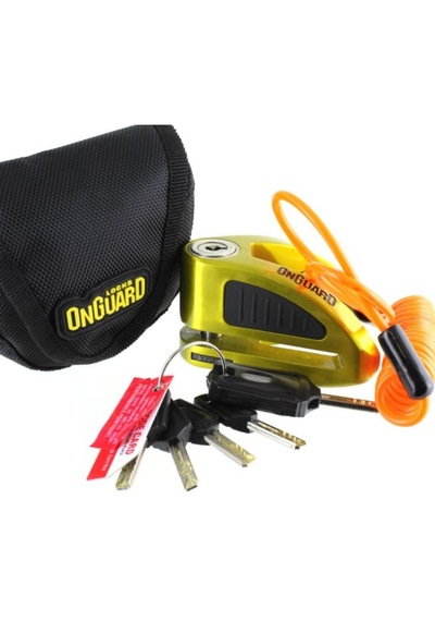 Onguard 10 Mm Disk Kilidi 8052 Sari - Motosiklet Güvenlik Kilidi