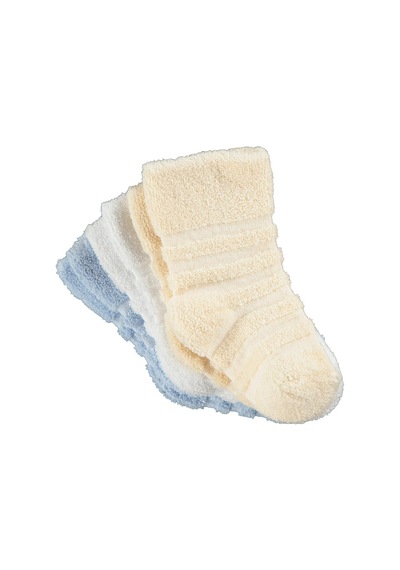Civil Baby Çemberli Basic Havlu 6-18 Ay 3'lü Bebek Erkek Çorap Set Standart