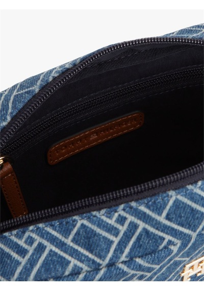 Tommy Hilfiger Popette Camera Bag Denım Flag Kadın Mavi Çanta - Aw0aw18610