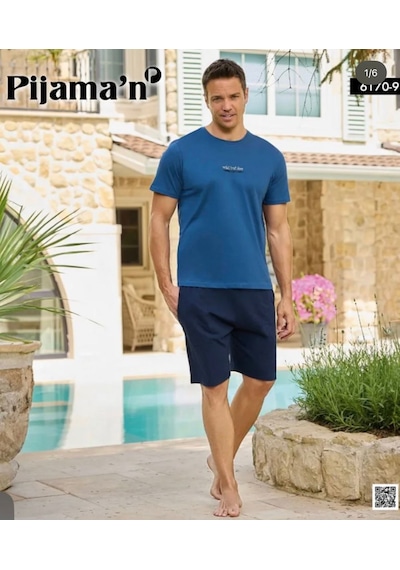Miressa Erkek Pijama Takımı Mavi
