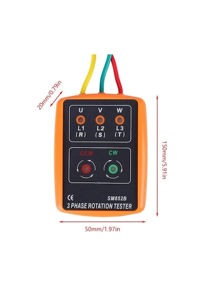 Wellhise Sm852b Faz Sırası Ölçer Faz Rotasyon Ölçüm