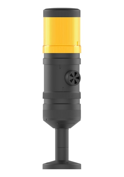 Mesan Ø70 1 Kat Işıklı Kolon Xenon Çakar Buzzer Tüp Montaj Turuncu 220vac Ms 412.3.220vac