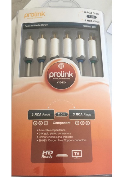 Prolink Pmm247 2Metre 3Rca Hd Ready Tv Video Kablo