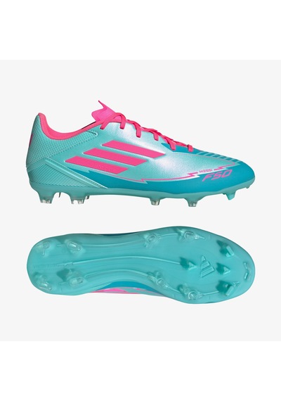Adidas F50 League Messi Erkek Mavi Çim Saha Kramponu Ih0928 Mavi