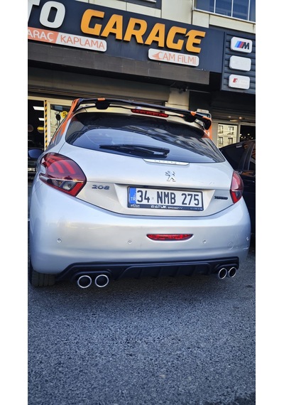 Pejo 208 2013-2020 Dtm Spoiler Fiber Parlak Siyah Boyalı