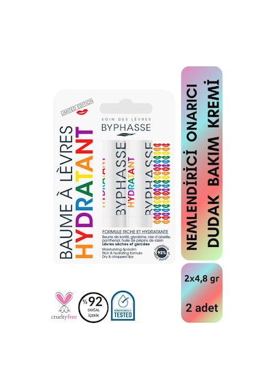 Byphasse Nemlendirici ve Onarıcı Dudak Bakım Kremi 2 x 4.8 G