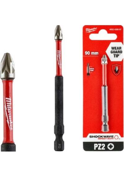 MİLWAUKEE BİTS UÇ Matkap Ucu Tornavida Ucu Vidalama Ucu PZ2-90mm