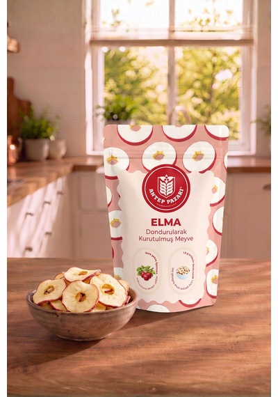 Elma Kuru Meyve Cipsi - Dondurularak Kurutulmuş Freeze Dried Çıtır Elma - 15g - 653686743 Diğer