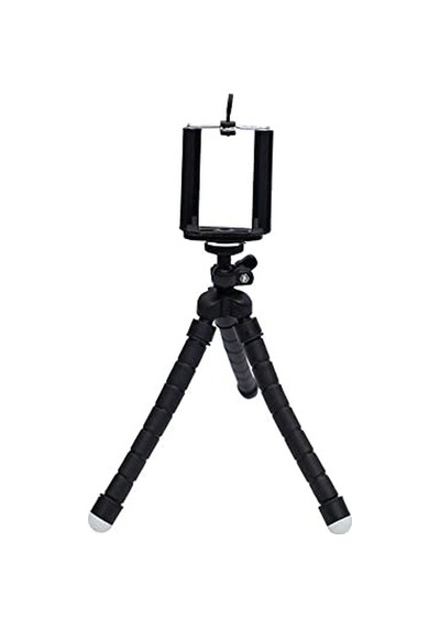 Ma Esnek Ahtapod Tripod Telefon Tutucu Siyah Genel