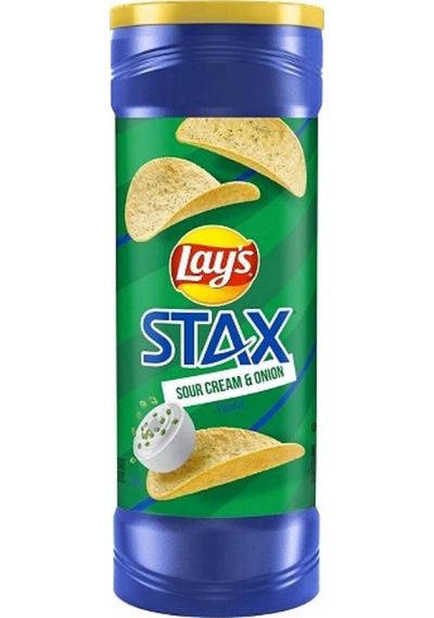 Lays Stax Sour Cream & Onion Potato Crisps 156 G