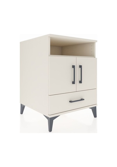 Kronos Komodin 3 Raflı Tek Çekmeceli 2 Kapaklı 60x59x80 Aytaşı-aytaşı Aytası