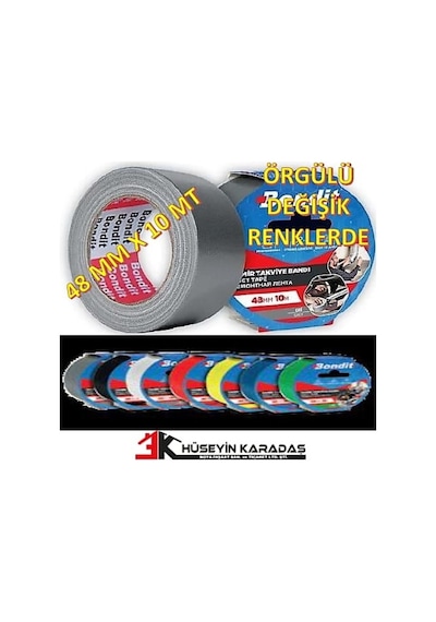 Bondit Genel Amaçlı Örgülü Tamir Bandı 48 Mm X 10 Metre