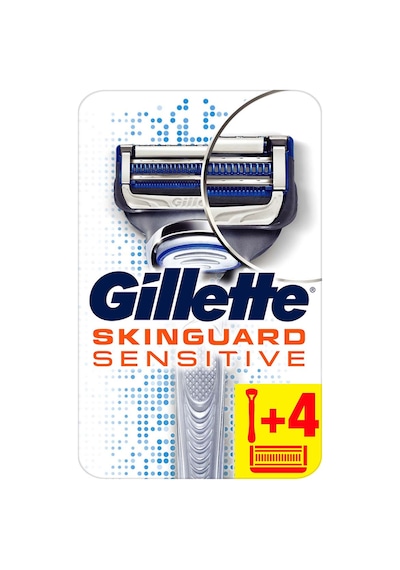 Gillette Skinguard Tıraş Makinesi + 4'lü Yedek Tıraş Bıçağı