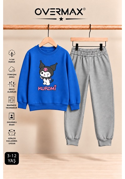 Overmax Kuromi Baskılı Kız Çocuk Kapüşonsuz Sweatshirt & Eşofman Takımı- 3-12 Yaş Saks Mavi Üst-gri Alt - 922298980 Saks Mavi Üst-gri Alt Overmax Kuromi Baskılı Kız Çocuk Kapüşonsuz Sweatshirt & Eşofman Takımı- 3-12 Yaş Saks Mavi Üst-gri Alt - 922298980 Saks Mavi Üst-gri Alt