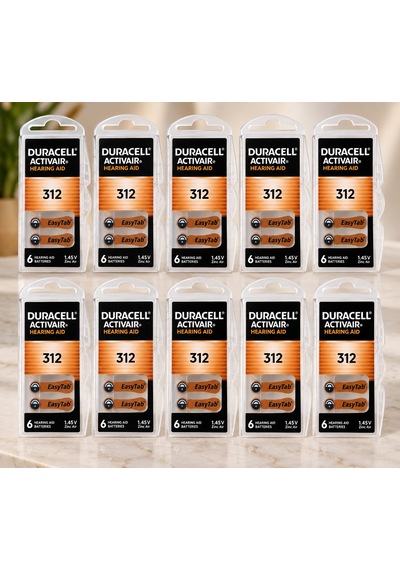 Duracell 312 Numara Cihaz Pili 10 Paket 60 Adet