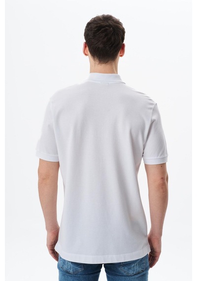 AR-MA Arma Erkek Regular Fit Basic % 100 Pamuk Pike Polo Yaka Tişört Y29374354802 Beyaz
