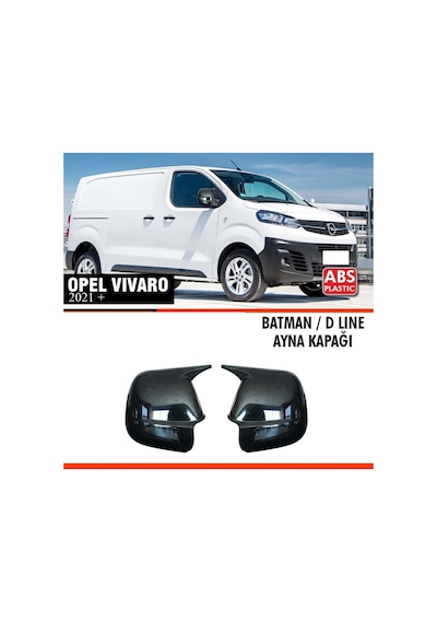 Vivaro Batman Ayna Kapağı Piano Black / 2021 Sonrası