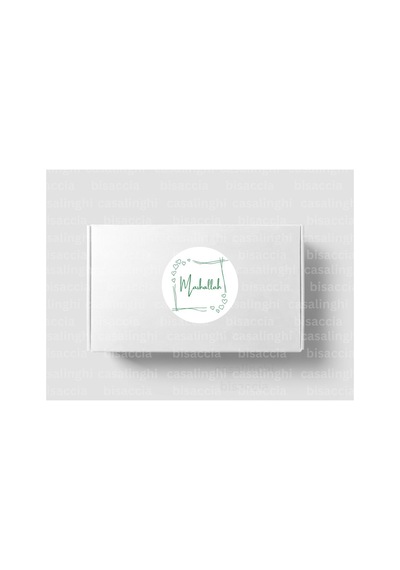 Yeşil Renkli Mashallah Etiketi Yuvarlak Mat Sticker Bebek Partisi Kutlama Mevlit 4 Cm 90 Adet Çok Renkli