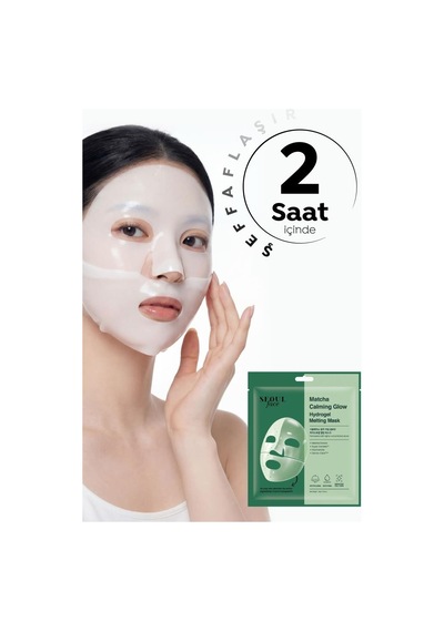 Dermal Seoul Face Matcha Yatıştırıcı Işıltı Veren Eriyen Glow Hidrojel Kore Maskesi 34 Gr 10 Adet