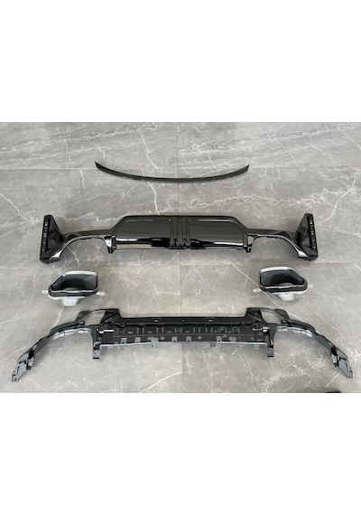 Autogp Bmw G20 Lci 3.40 Arka Difüzör Ve Egzoz Ucu Seti Siyah 2022+ Cmbmg20l3d