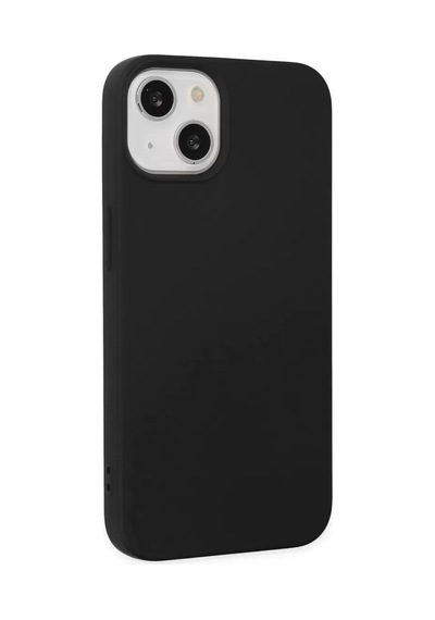 Newface Apple iPhone Uyumlu  14 Kılıf Nano İçi Kadife Silikon - Siyah