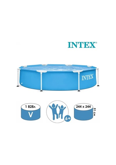 Intex Metal Çerçeveli Havuz 244 X 51 Cm 28205np 168454722