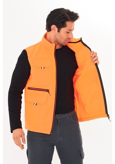 Orange Safety Softshell Turuncu Yelek