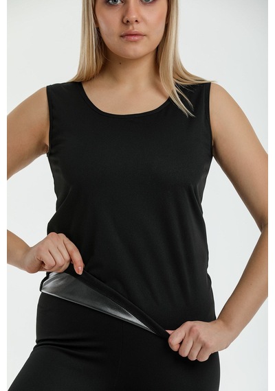 Fit Women Termal Vücut Sauna Atlet Korse 4412 Siyah