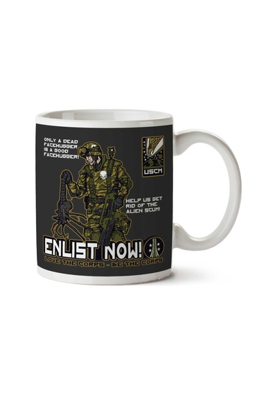 Be The Corps Aliens İki Tarafı Baskılı Kupa Bardak