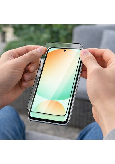 Samsung Galaxy S24 Fe İle Uyumlu Anti Statik Ekran Koruyucu Toz Tutmayan Kırılmaz Cam