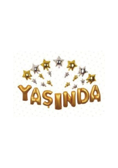Yaşında Folyo Balon Seti Gold A