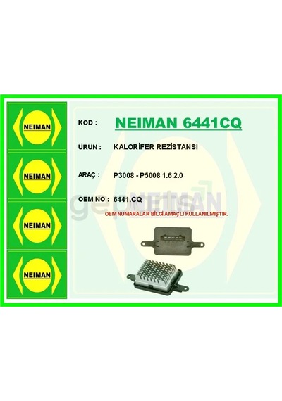 Kalorifer Rezistansı Peugeot P3008-p5008 1.6 2.0 2015