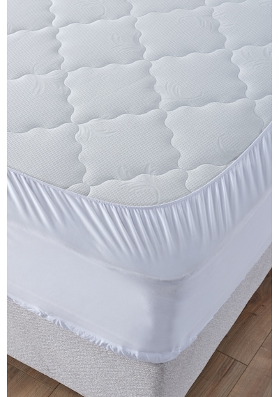 Comfyline Pamuk Sıvı Geçirmez Fitted Alez 200x200 Beyaz